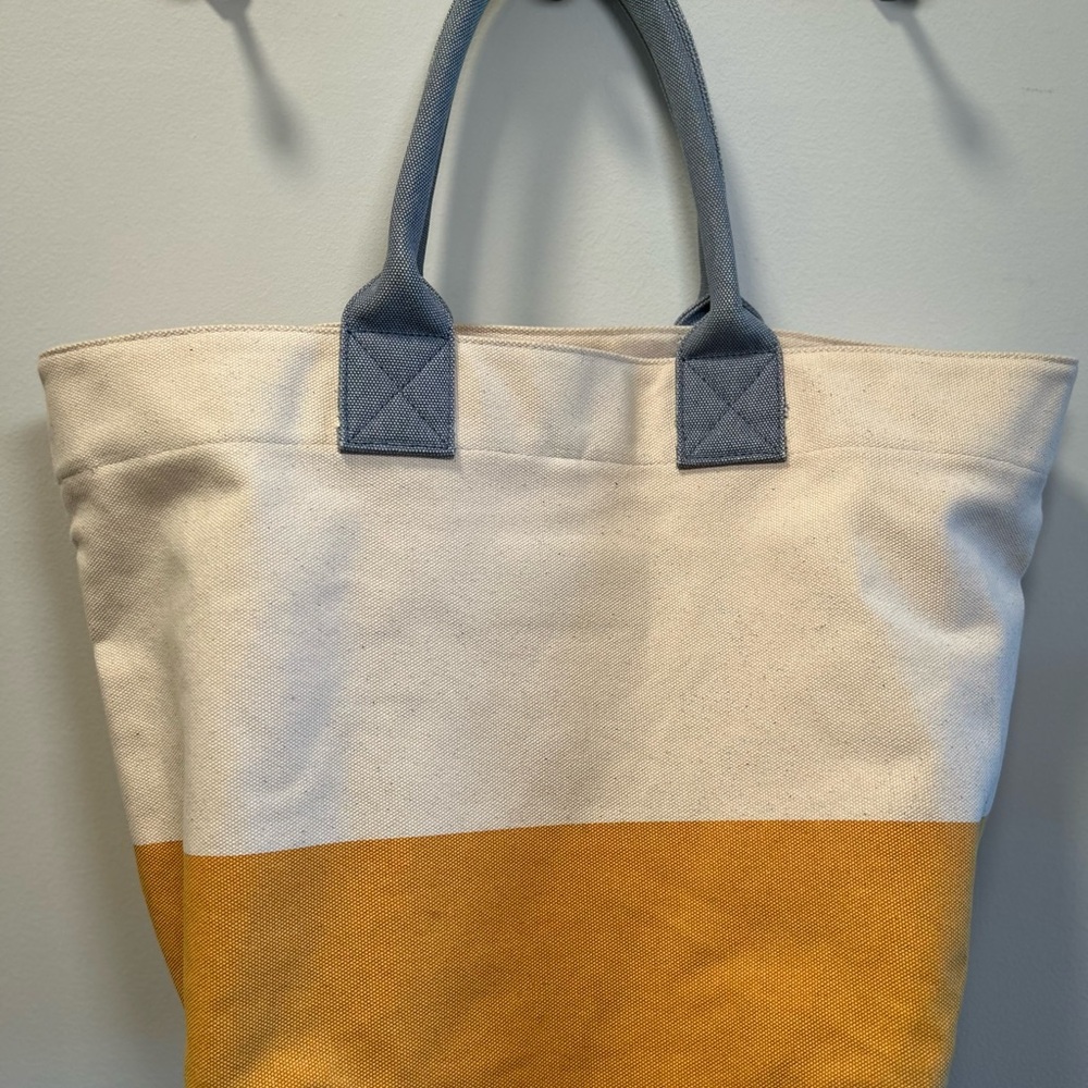 Barbour Canvas Tote Bag - Red and Yellow - Picture 2 of 11
